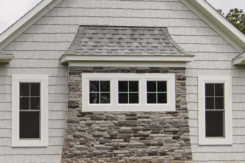 Exterior finish options for your new home construction.