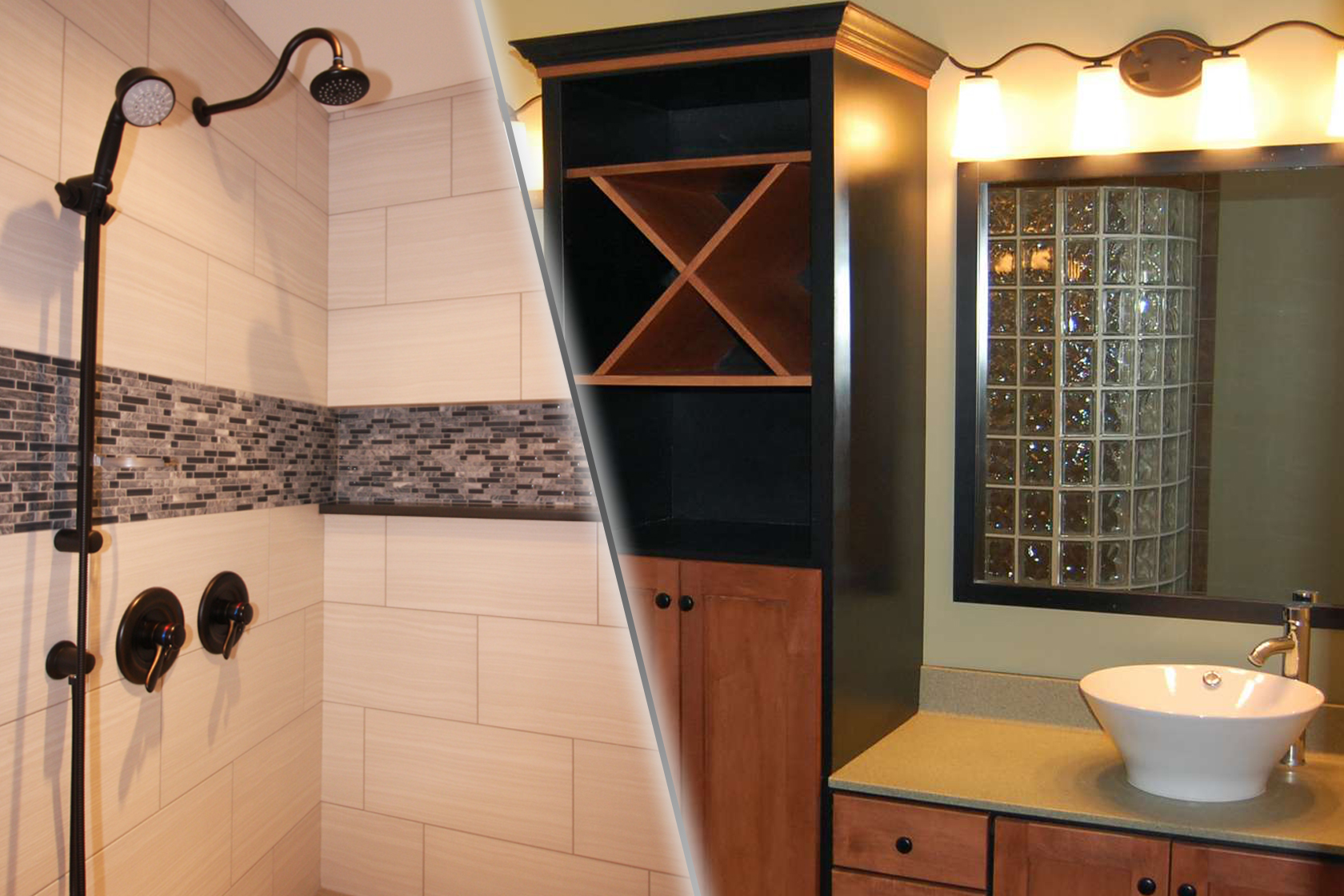 Bathroom design options for your new home construction.