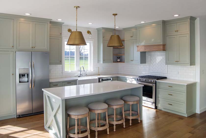 Kitchen design options for your new home construction.