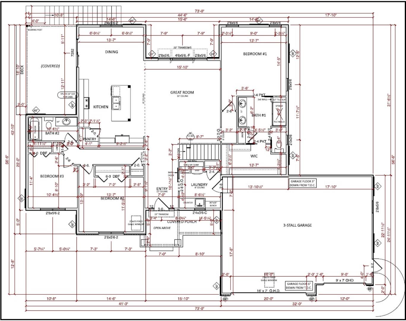 Main Level Floor Plan floorplan