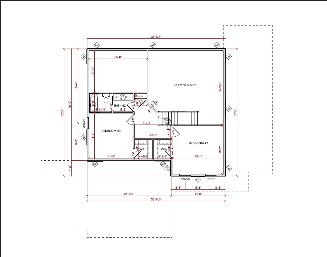 Upstairs Floor Plan floorplan