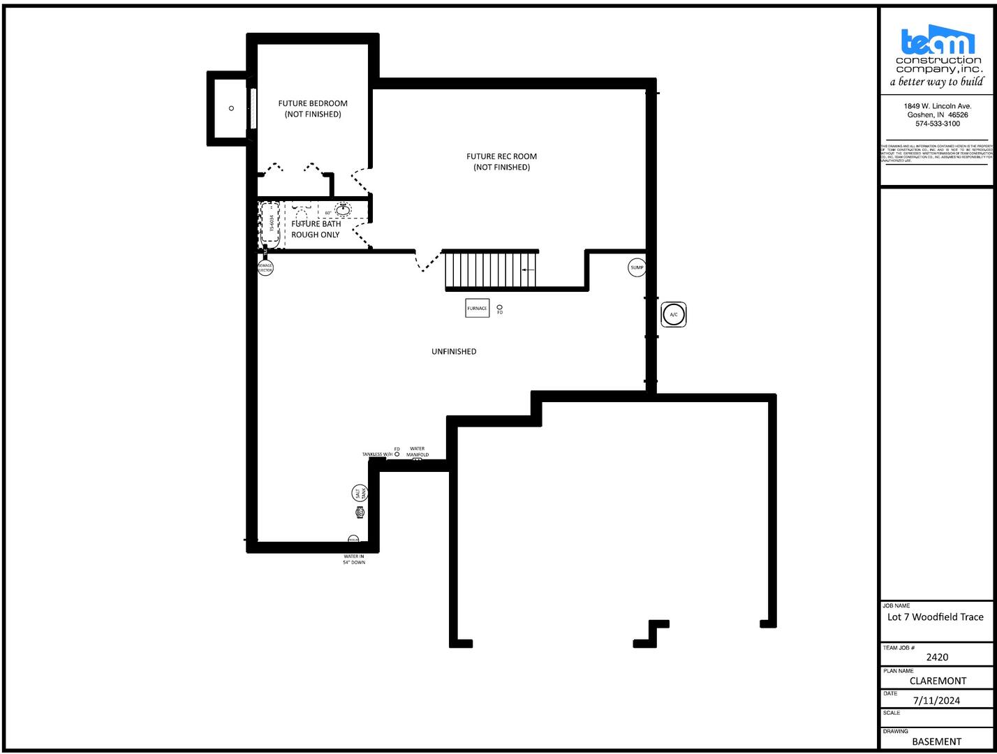 Basement floorplan