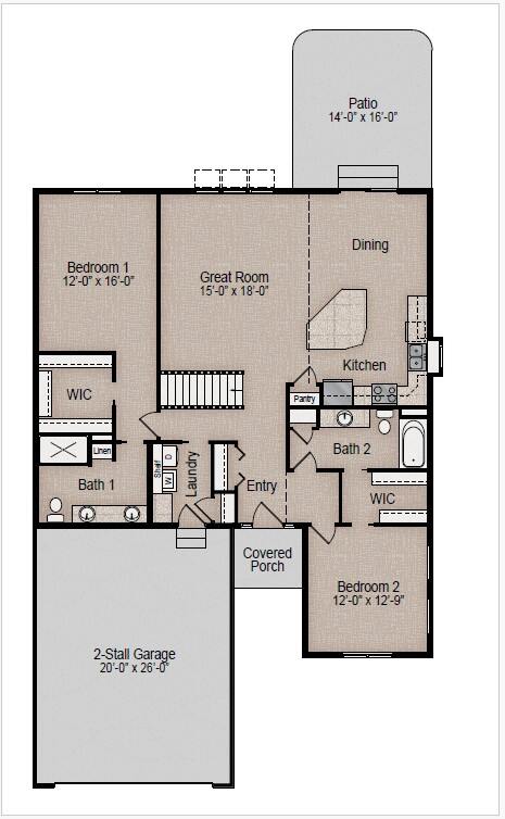 Main Level floorplan