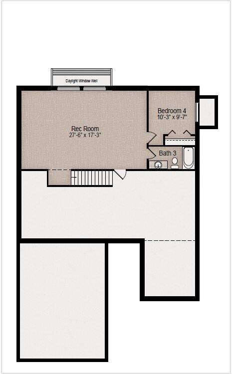 Finished Basement floorplan