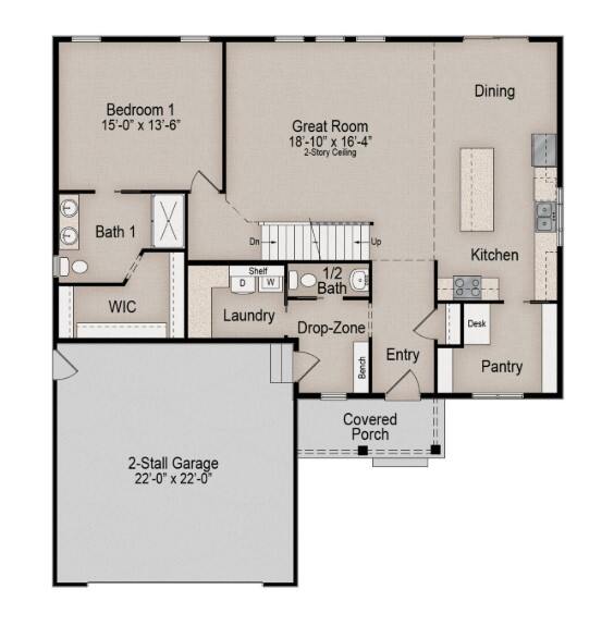 Main Level floorplan