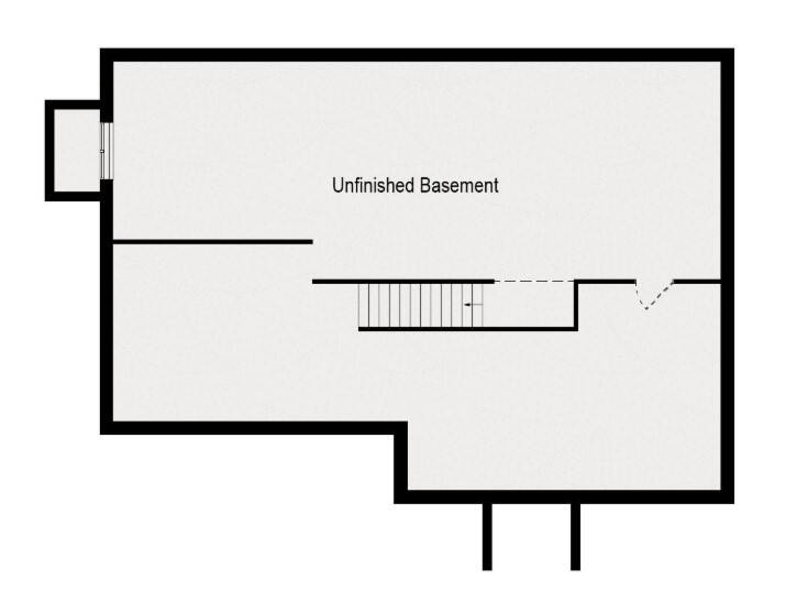 Unfinished Basement floorplan
